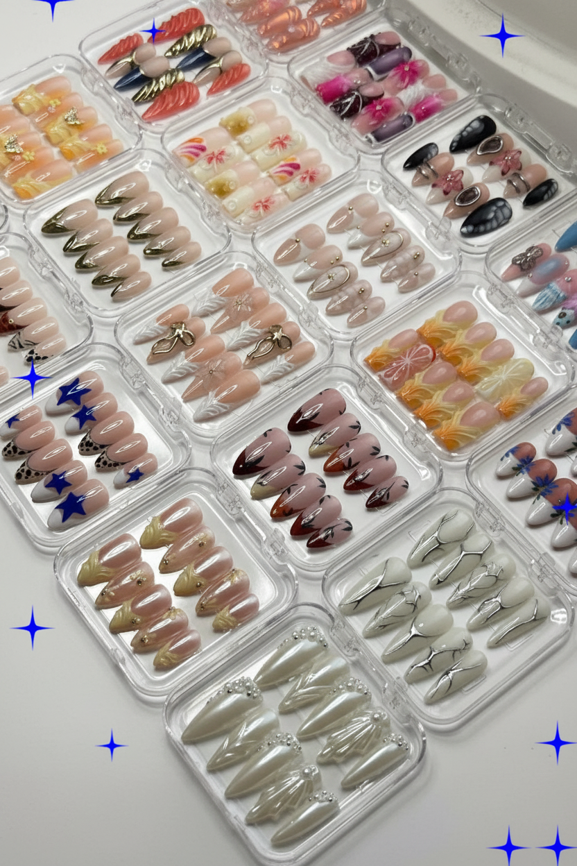 Silver Screen Nails - Press-On Collection